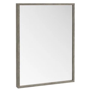 Scudo Ambience 600 x 800mm Simplistic Bathroom Mirror - Grey Oak Modern Designer - Picture 1 of 3