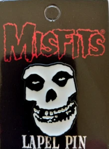 The Misfits Fiend Crimson Spilla risvolto fantasma limitata 1"" x 1,1/2"" metallo - Foto 1 di 3