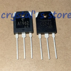 1 Stück 2SA1962 + 1 Stück 2SC5242 2SA1962/2SC5242 A1962/C5242 TOSHIBA TO-3P Brandneu - Bild 1 von 1