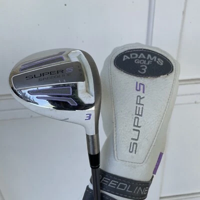 Capa de cabeça feminina Adams Super S Speedline VST 3 madeira flex regular grafite destro - Imagem 1 de 4