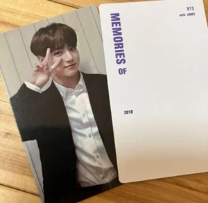 Tarjeta fotográfica oficial DVD BTS Memories of 2018 Jungkook de JP - Imagen 1 de 1
