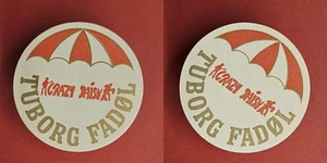 Tuborg Fadol Crazy Daisy Brauerei Bierdeckel Bier - Picture 1 of 1