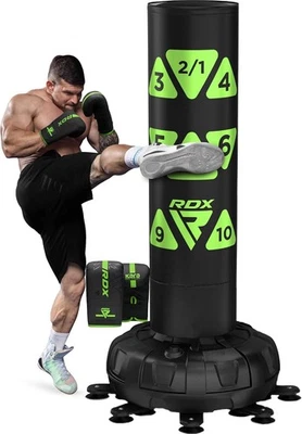 Saco de Boxeo Independiente RDX XXL 330LBS Target con Cubierta y Guantes, KickBoxing Foto 1 de 4