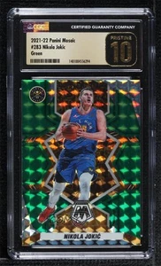 2021 Panini Mosaic All NBA Green Prizm Nikola Jokic Jokić #283 CGC 10 Pristine - Picture 1 of 3