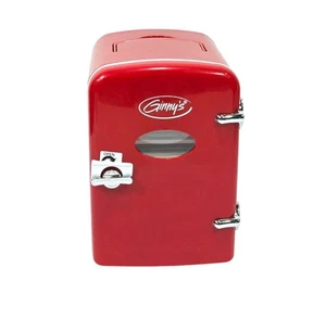 Ginny's Portable Retro Holds 6 cans or 4 liters Mini Fridge EFMIS129-GB-RED New - Picture 1 of 12