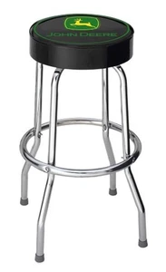 Plasticolor 004746R01 John Deere Logo Garage Stool,Black w/Deere Logo - Picture 1 of 2