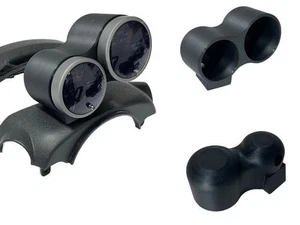 Universal 52mm & 60mm Dual Gauge Pod Dash Mount Holder /Column Pillar Trim - Picture 1 of 7