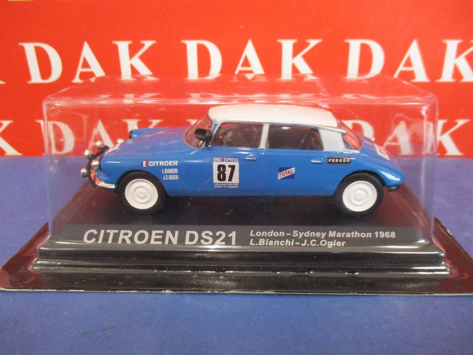 Die cast 1/43 Modellino Auto Citroen DS 21 London Sydney Marathon 1968 - Immagine 1 di 1