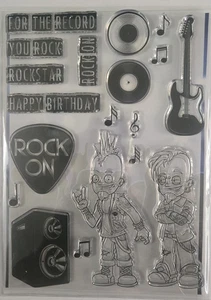 Brutus Monroe Rock On BRU3853 Photopolymer Cling Stempel Set - Bild 1 von 7