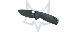 Cuchillos de bolsillo Fox Knife Core FX-604CF Liner Lock negros de fibra de carbono Elmax - Imagen 1 de 2