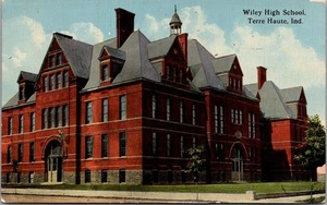 Postal de WILEY HIGH SCHOOL Terre Haute, Indiana en c1919 - Imagen 1 de 2