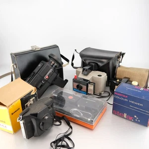 Pacchetto vintage Kodak Brownie 110 pellicola fotocamera compatta Polaroid Super 8 colori - Foto 1 di 21