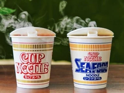 CUP NOODLE Ramen Portable Humidifier 50th Anniversary USB Mini Purifier Set of 2 - Image 1 of 4