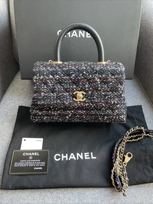 Chanel Coco Handle 20A tweed y lentejuelas Foto 1 de 4