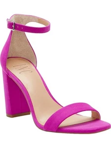 INC Womens Purple Adjustable Padded Lexini Square Toe Block Heel Sandals 8.5 M - Picture 1 of 2