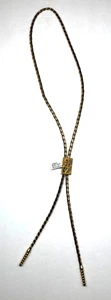 -Black Hills Gold Tri Color J. Co. 10K Leaf Design Bolo Tie Preowned - Picture 1 of 6