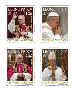 VATICANO 2025 - PAPA KEONE XIV SERIE NUOVA - 4 FRANCOBOLLI - Foto 1 di 1