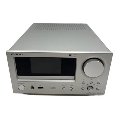 ONKYO CR-N775 Network CD receiver Hi-Res Audio Operation confirmed Silver Japan - Image 1 of 4