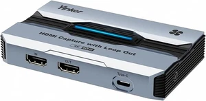 4K@60fps Capture Card, Yinker 2K@144fps 1080p@240fps Video Grau LED Licht  - Bild 1 von 7