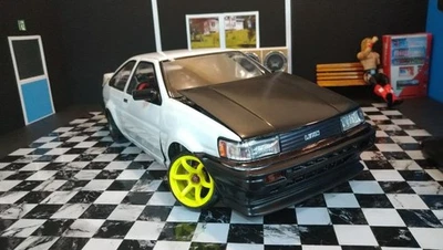 Pandora RC AE86 Levin 3Door Body Only Engine Bay Removable Parts Drift 1/10 Rare - Image 1 of 4