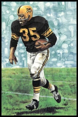 John Henry Johnson 1990 Goal Line Arte Salón de la Fama #45 Steelers Foto 1 de 2