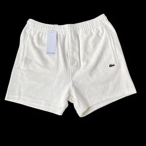 Lacoste Men's Paris Regular Fit Terry Knit Shorts White Size Medium $110 - Picture 1 of 10