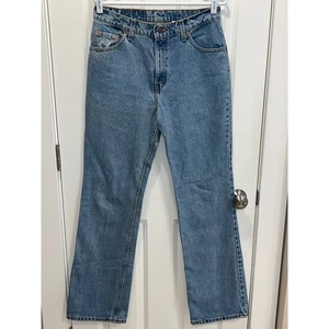 Vintage Levi's 517 Boot Cut Jeans Womens 13 Long Blue Denim Made in USA - Picture 1 of 7