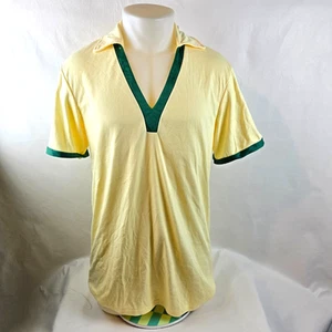 Forrest Gump Shirt Mens Medium Yellow Retro Movie Prop Style Costume Paramount - Picture 1 of 8