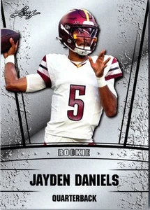 Jayden Daniels-2024 Leaf Silver Rookie RC #RS-04 Commanders - Picture 1 of 2