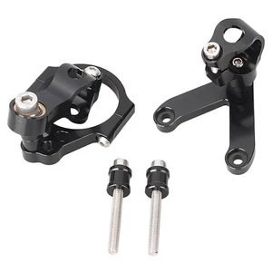 Fit Ducati 848 2008-2010 Steering Damper Stabilizer Mounting Bracket Holder BLK - Picture 1 of 6