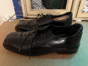 Mezlan Vero Cuoio Men’s Black Dress Shoes Size 11 Derby - Picture 1 of 6
