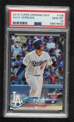 2018 Topps Opening Day Alex Verdugo #128 PSA 10 GEM MT Rookie RC - Image 1 of 2