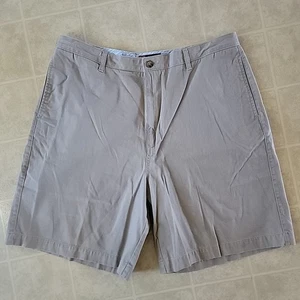 Vintage Chaps Ralph Lauren vorne flach khaki Herrenshorts Gr. 38 beige 9" Schrittlänge - Bild 1 von 3