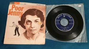 The Two Joes 45 Poor Jenny / Tell Him No Bell Record 112 vg+ w picture sleeve - Picture 1 of 2