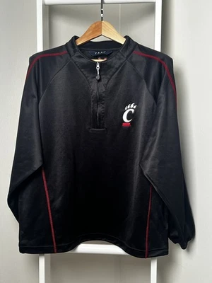 Chaqueta Cincinnati Bearcats 1/4 Cremallera Para Hombres XL Negra Cortavientos Capas Cuello Simulado Foto 1 de 4