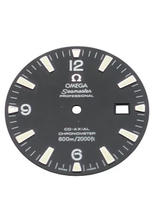 Omega Zifferblatt schwarz für Seamaster Professional Co-Axial Chronometer 32mm gebraucht - Bild 1 von 4