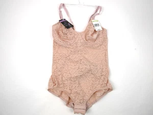 Bali Womens Lace 'N Smooth Shapewear Body Shaper 34B NEW Rosewood - Picture 1 of 5