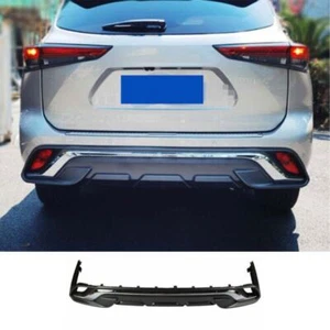 Primed Spoiler Board Black For Toyota Highlander 2020-2023 Rear Bumper Diffuser - Picture 1 of 6