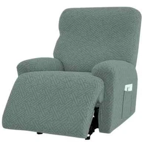 Green Recliner Sofa Cover Chair Cover Jacquard Armchair Covers Stretch Slipcover - Picture 1 of 4