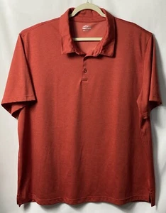 BCG Golf Polo Shirt Mens Red Polyester Casual Work Short Sleeve Size 3XL - Picture 1 of 3