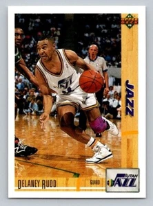 1991-92 Upper Deck Delaney Rudd #197 Utah Jazz - Picture 1 of 2