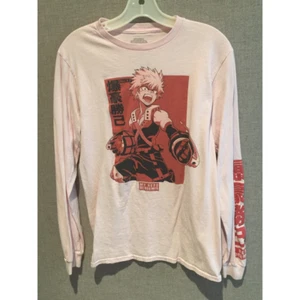 My Hero Academia Womens Funimation T-Shirt Pink Long Sleeve Crew Neck Anime S - Picture 1 of 7