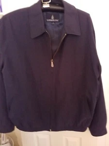 LONDON FOG MENS NAVY BLUE BOMBER JACKET SIZE XL - Picture 1 of 4
