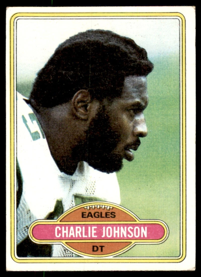 1980 Topps Charlie Johnson Rookie Philadelphia Eagles #277
