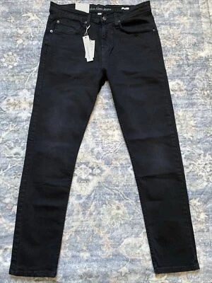 CALVIN KLEIN Men Skinny Stretch 5 Pocket Black Jeans NWT 34x32 $80 - Image 1 of 4