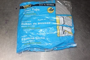 MD High Density Door & Window Foam Tape Weather-strips 1/2"x3/4"x10' - Picture 1 of 6