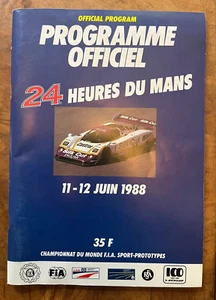 Official Programme / Programme Officiel Le Mans 24 Hrs 1988 11-12 Juin - Picture 1 of 1