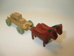 Erzgebirge Holzspielzeug Pferdewagen/Kutsche, Holz (GK25) - Picture 1 of 2