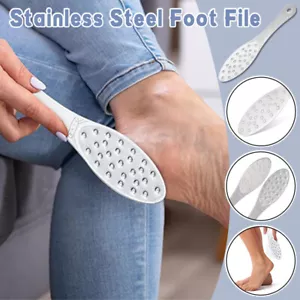 Professional Stainless Steel Foot File Dual-Sided Calluses Remover Scrubber - Picture 1 of 14
