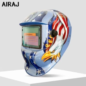 Airaj Maschera Saldatore Protezione Testa Indossata Solare Automatica Oscuramento Saldatura Ca - Foto 1 di 6